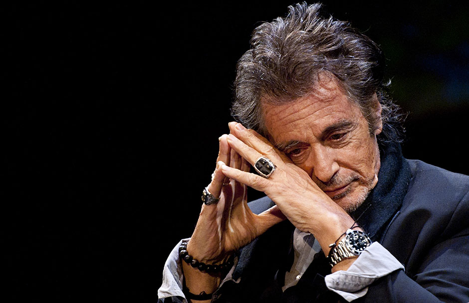 LONDON, ENGLAND - MAY 22: (EDITORS NOTE: Image has been digitally manipulated) Actor Al Pacino during An Evening With Al Pacino at Eventim Apollo on May 22, 2015 in London, England. (Photo by Eamonn M. McCormack/Getty Images)